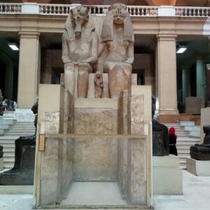 Egyptian Museum Pharaohs and Ancient Treasures Half-Day Tour excursion (colossi of Amenhotep III)