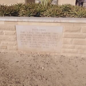 the tombs of the soldiers of the Commonwealth forces, Greek, Italian and German forces.