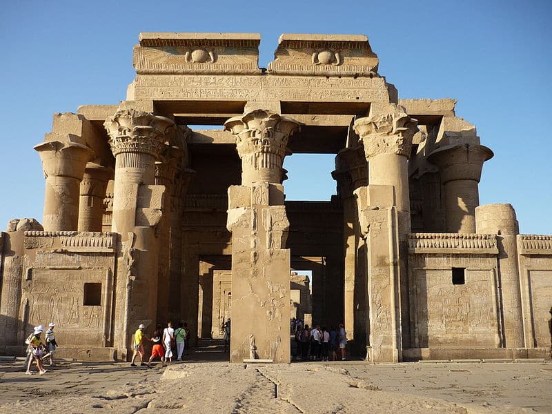 Kom Ombo Temple The Double Sanctuary Of Sobek The Crocodile And Haroeris The Falcon
